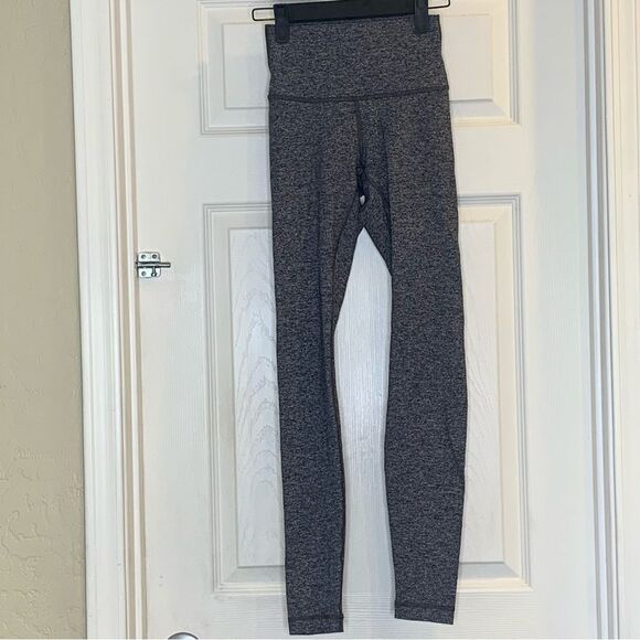 Lululemon Wunder Under High-Rise Tight 28" Heathered Black Size 2 - Picture 1 of 7